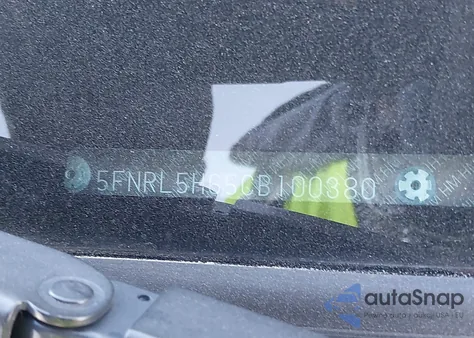 2012 Honda Odyssey Ex-L z USA, uszkodzony, nr VIN 5FNRL5H65CB100380